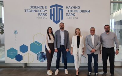 Part of the IEC Tehnopolis team on a three-day study visit to the Republic of Serbia